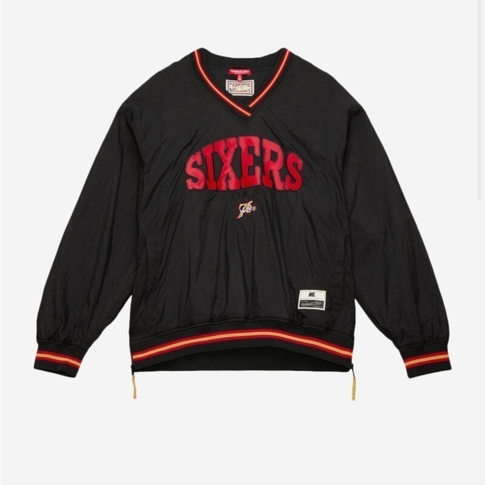 Mitchell & Ness Melody Eshani Black Philadelphia 76ers Shooting Shirt Unisex L